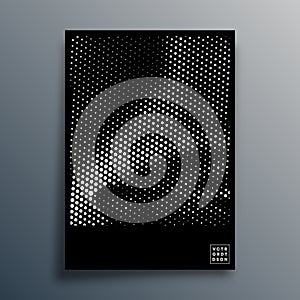 Halftone pattern design for flyer, poster, brochure cover, background, wallpaper, typography, or other printing products