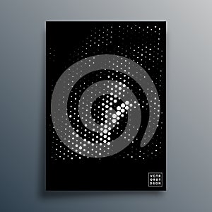 Halftone pattern design for flyer, poster, brochure cover, background, wallpaper, typography, or other printing products