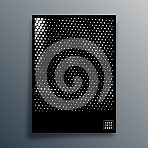 Halftone pattern design for flyer, poster, brochure cover, background, wallpaper, typography, or other printing products