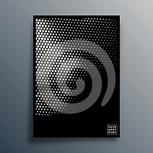 Halftone pattern design for flyer, poster, brochure cover, background, wallpaper, typography, or other printing products