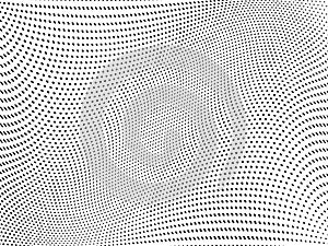 Halftone pattern Digital gradient with dots. Futuristic panel. Vector illustration