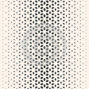 Halftone pattern, floral pattern, floral figures, petals.