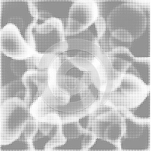 Halftone Pattern. Set of Dots. Dotted Texture. Overlay Grunge Template. Distress Linear Design. Fade Monochrome Points.