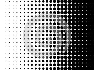 Halftone pattern vector dot gradient background