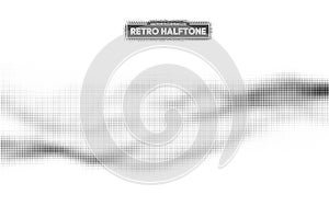 Halftone pattern vector. Gradient dot pattern. Grunge halftone background ,old retro comic book design element. Vector