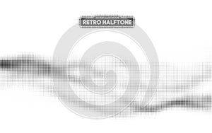 Halftone pattern vector. Gradient dot pattern. Grunge halftone background ,old retro comic book design element. Vector