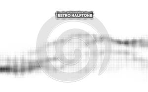 Halftone pattern vector. Gradient dot pattern. Grunge halftone background ,old retro comic book design element. Vector