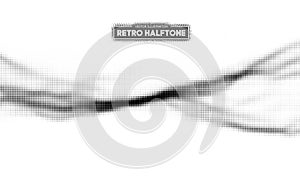 Halftone pattern vector. Gradient dot pattern. Grunge halftone background ,old retro comic book design element. Vector