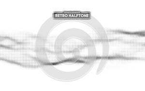 Halftone pattern vector. Gradient dot pattern. Grunge halftone background ,old retro comic book design element. Vector