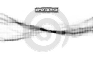 Halftone pattern vector. Gradient dot pattern. Grunge halftone background ,old retro comic book design element. Vector