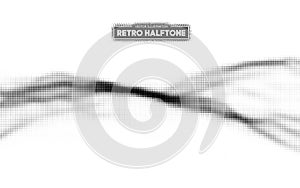 Halftone pattern vector. Gradient dot pattern. Grunge halftone background ,old retro comic book design element. Vector