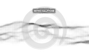Halftone pattern vector. Gradient dot pattern. Grunge halftone background ,old retro comic book design element. Vector