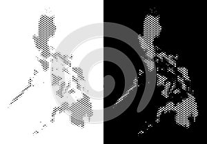 Halftone Philippines Map