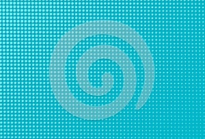 Halftone pop art background. Blue comic pattern. Vector illustration
