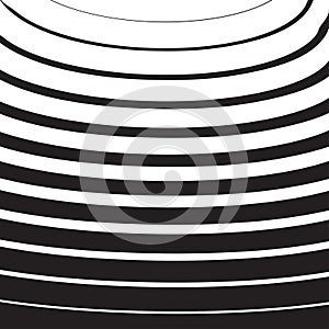 Halftone radial pattern background striped. Vector lines texture