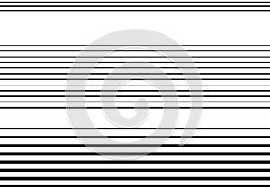 Halftone random horizontal straight parallel lines, stripes pattern and background. Lines vector illustrations. Streaks, strips, photo