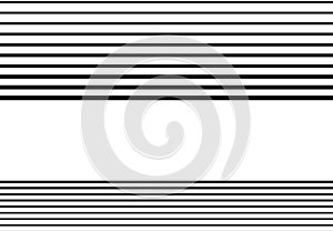 Halftone random horizontal straight parallel lines, stripes pattern and background. Lines vector illustrations. Streaks, strips,