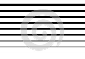 Halftone random horizontal straight parallel lines, stripes pattern and background. Lines vector illustrations. Streaks, strips, photo
