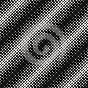 Halftone seamless pattern, circles & dots, diagonal lines