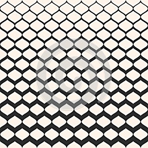Halftone seamless pattern, mesh texture with gradually thickness