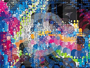 Halftone Splatter Explosion