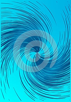 Halftone swirl Hypnotic spiral pattern with a textured, woodcutlike effect with dynamic lines creating a vortex effect