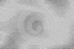 Halftone texture. Faded dot pattern for design prints. Bg abstract gradient. Black geometric background for overlay effect. Subtle