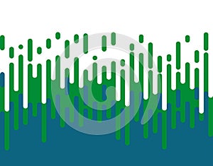 Halftone transition pattern background. Irregular rounded lines. Vector illustration