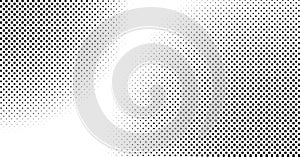 Halftone vector background. Square halftone gradient backdrop. Black and white pattern.