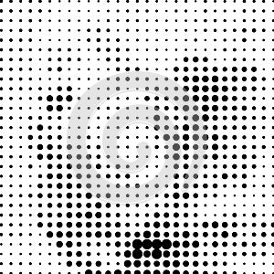 Halftone vector illustration background. EPS 10