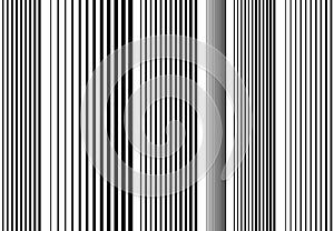 Halftone vertical straight, parallel and random lines, stripes pattern and background. Lines vector illustrations. Streaks, strips photo