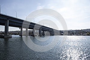 Halic bridge was built in 1974. Length 995m width 32m.