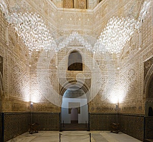 Hall of the Abencerrages, Alhambra. Granada, Spain