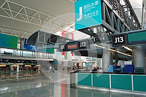 The hall in airport