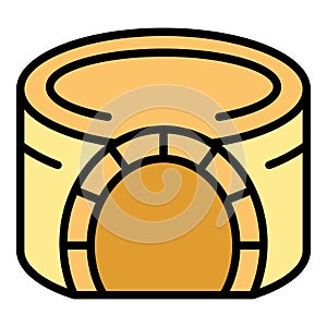 Hall amphitheater icon vector flat