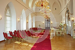 Hall of celebrations at the palace photo