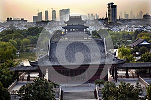 Hall Four Auspicious Merits Suzhou China