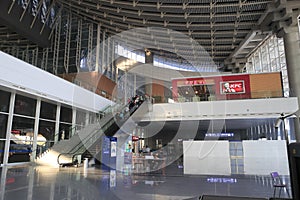 Hall of high speed train station