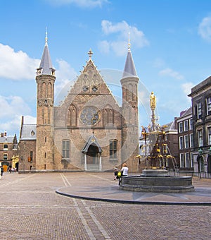 Hall of the Knights Ridderzaal in Binnenhof, Hague, Netherlands