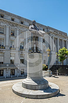 Hall McAllister statue, San Francisco, CA, USA