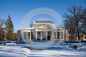 Hall of mineral water springs Glauber - Frantiskovy Lazne Franzensbad - Czech Republic