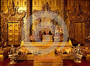 Hall palace interior