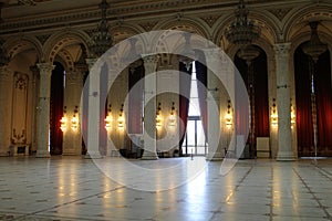 Hall in Palatul Parlamentului Palace of the Parliament, Bucharest