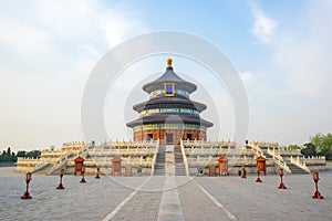 Hall of Prayer for Good Harvests in Temple of Heaven in Beijing