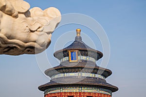 The Hall of Prayer for Good Harvests in Tiantan Park, Beijing, China.