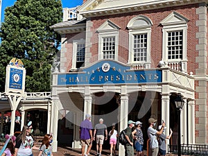 The  Hall of Presidents show at Walt Disney World Magic Kingdom in Orlando, Florida