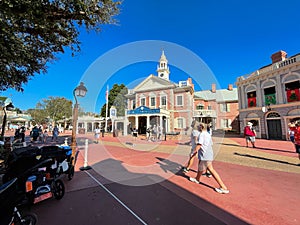 The  Hall of Presidents show at Walt Disney World Magic Kingdom in Orlando, Florida