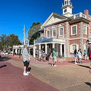 The Hall of Presidents show at Walt Disney World Magic Kingdom in Orlando, Florida