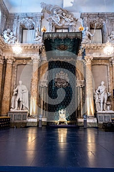 The Hall of State aka Throne Room, Kungliga Slottet Royal Palace, Stockholm, Sweden