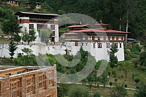 hall (temple ?) in paro (bhutan)